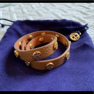 Tory Burch Double Wrap Logo Bracelet